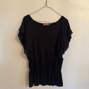 Juicy Couture Ruffle Sleeve Top